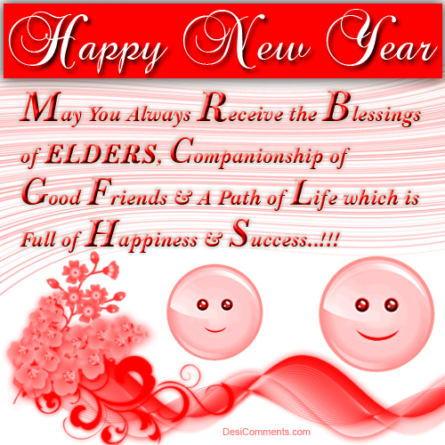 Happy New Year Friends and Family Gif @